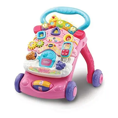 VTech First Steps Baby Walker | Push Along Walker Baby Toy with Shapes, Sounds, Music, Phrases, 