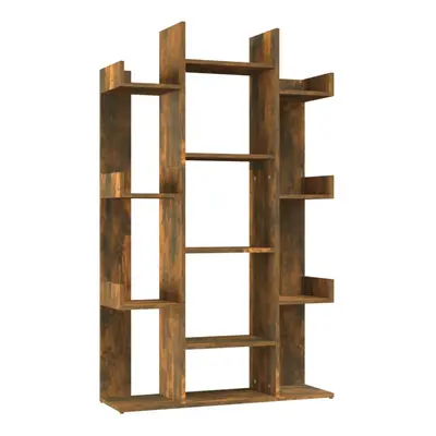 (Smoked oak) vidaXL Book Cabinet Engineered Wood Home Organiser Storage Rack Multi Colours