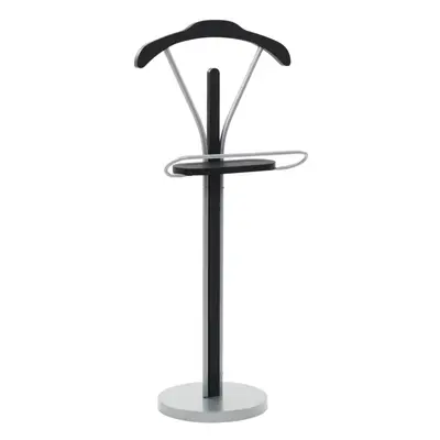 vidaXL Suit Stand Black and Grey Clothes Butler Storage Valet Rack Hanger