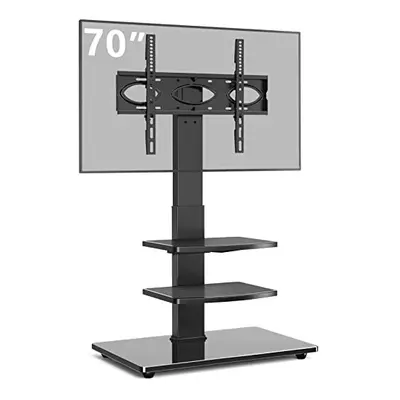 RFIVER Freestanding Swivel Floor TV Stand Tall TV Unit for 35 42 49 55 60 70 inch LCD/LED Flat C