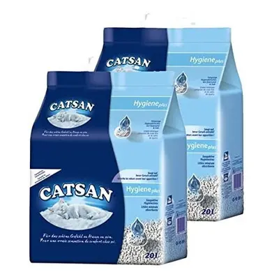 Catsan Hygiene Non-Clumping Cat Litter, Packs (2 x 20L)