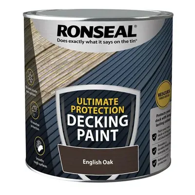 Ronseal Ultimate Protection Decking Paint English Oak 2.5 litre