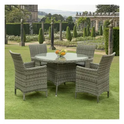 (Grey) Sarasota Rattan Garden Dining Set - Seater