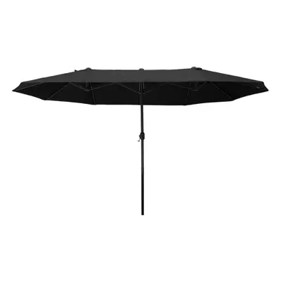 Outsunny 4.6M Garden Patio Umbrella Canopy Parasol Sun Shade w/o Base Black