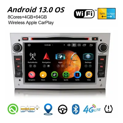 64GB Android CarPlay Car Stereo GPS For Opel Vauxhall Zafira Corsa Astra H Vectra Tigra 8-Core D