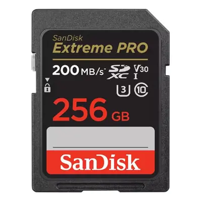 Sandisk SD Extreme Pro 200MB/s Flash Memory Card 256GB