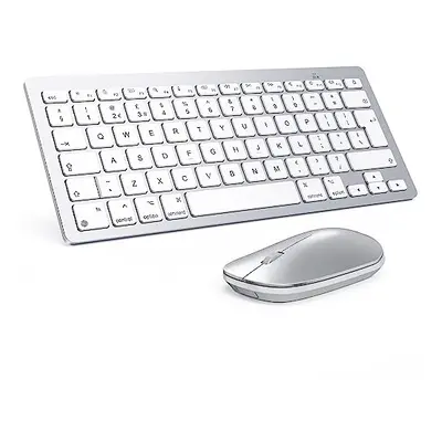 Bluetooth Keyboard and Mouse Set for Mac, OMOTON Ultra-Slim Wireless Keyboard and Mouse Combo fo