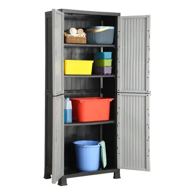 vidaXL Plastic Cabinet Home Organiser Storage Locker Rack Cabinet Cupboard