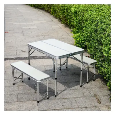 Outdoor Camping Folding Picnic BBQ Table Bench Set Seater Stool Garden Chairs