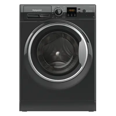 Hotpoint NSWM BS UK 9kg Washing Machine with rpm - Black - A Rated