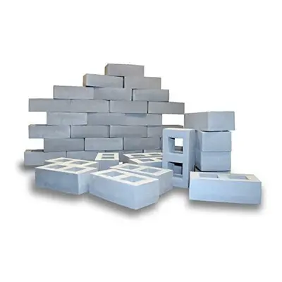 Playlearn Life Size Foam Breeze Block/Brick Construction Building Blocks Toy Role Play Realistic