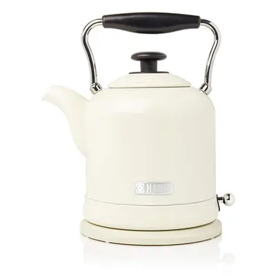 Haden Highclere Cordless Kettle - Traditional Electric Fast Boil Kettle, 3000W, 1.5 Litre, Cream