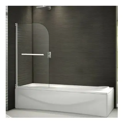 Aica 800x1400mm 180Pivot Glass Over Bath Shower Screen Door Panel K2