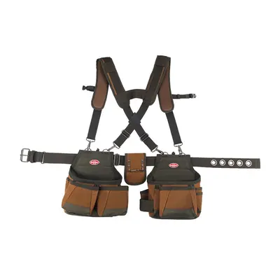 Bucket Boss - Airlift Tool Belt with Suspenders, Tool Belts - Original Series (50100) with Pocke