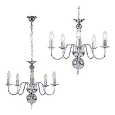 Gothica Way Silver Ceiling Light Chandelier