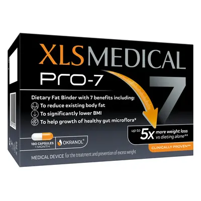 XLS Medical PRO-7 - Weight Loss Pills - Up to 5X More Weight Loss Versus Dieting Alone, Clinical