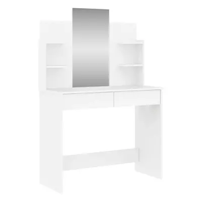 (white) vidaXL Dressing Table with Mirror Dressing Room Cosmetic Table Vanity Table