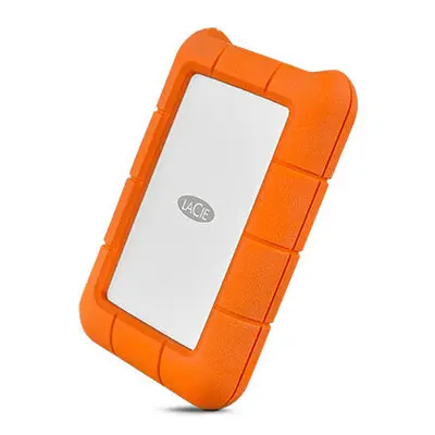 LaCie Rugged USB-C 2000GB Orange,Silver external hard drive