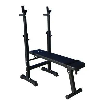 Folding Weight Bench Adjustable Barbell Rack