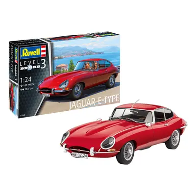 Jaguar E-Type Coupe Car 1:24 Scale Level Revell Model Kit