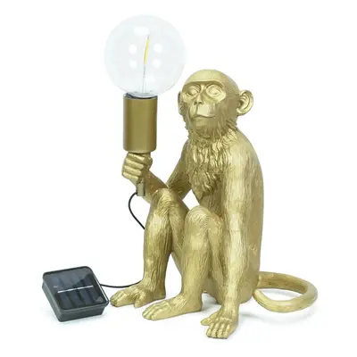 Gold George Solar Light