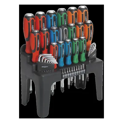 Hammer-Thru Screwdriver, Hex Key & Bit Set 44pc