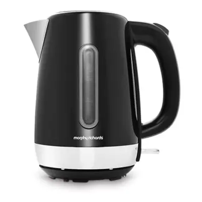 Morphy Richards Equip Black Jug Kettle - 1.7L - Rapid Boil - Limescale Filter