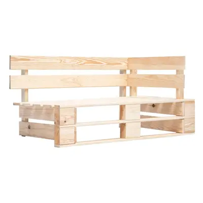 Garden Pallet Corner Bench Wood