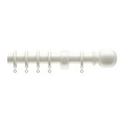 Complete Wooden Curtain Pole Set240 White