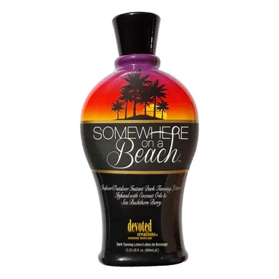 Somewhere on a Beach, Indoor Outdoor, Instant Dark Tanning Lotion 12.2