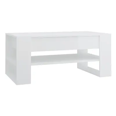 (high gloss white) vidaXL Coffee Table Engineered Wood Centre Side Table Furniture Multi Colours