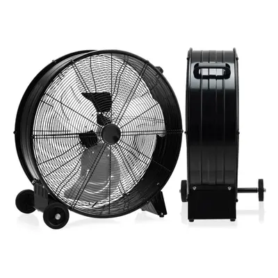 24" Drum Fan High-Velocity Speed Floor Fan w/Aluminium Blades Wheels