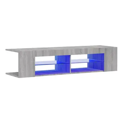 (Grey sonoma) vidaXL TV Cabinet with LED Lights Entertainment Centre TV Stand Media TV Unit