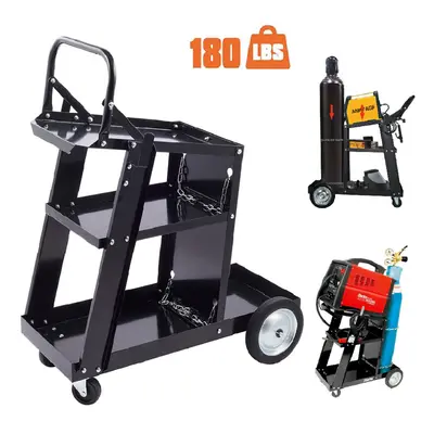 3 Tier Welding Cart Plasma Cutter Welder Trolley MIG TIG ARC Storage