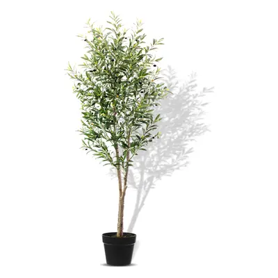 Artificial 180cm Olive Tree Fake Plant 48Pcs Olives Pot Indoor DÃ©cor - 6Ft