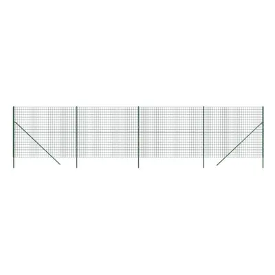 (green, 1.4 x m) vidaXL Wire Mesh Fence Chain Link Fence Panel Green Galvanised Steel 0.8x10 m