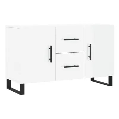 (high gloss white) vidaXL Sideboard Cabinet Storage Cabinet Cupboard Sonoma Oak Engineered Wood