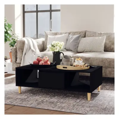 vidaXL Coffee Table Black Engineered Wood Couch Accent Centre End Indoor Table