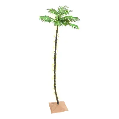 (192) vidaXL LED Palm Tree Warm White Artificial Outdoor Plant Decor Multi Sizes