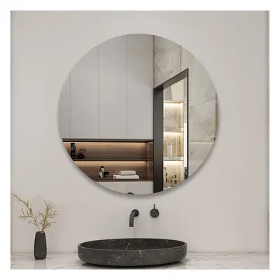 90cm Round Mirror for Home Decor Bedroom Bathroom