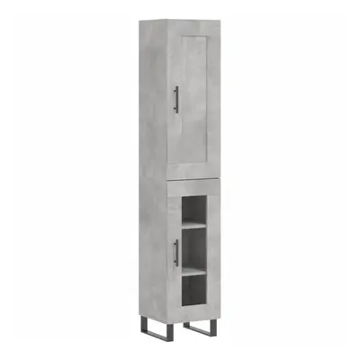 (concrete grey) vidaXL Highboard Sideboard Tall Storage Cabinet Side Cabinet Engineered Wood