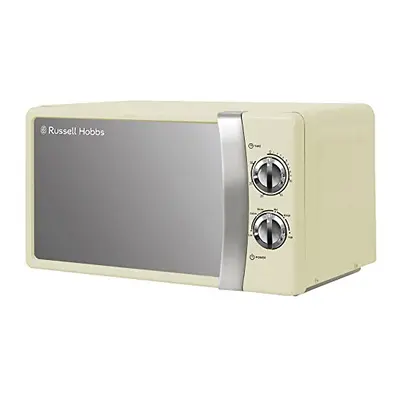 Russell Hobbs RHMM701C Litre W Cream Solo Manual Microwave with Power Levels, Ringer & Timer, De