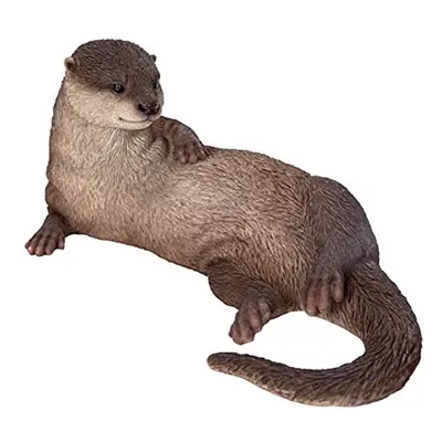 Realistic Laying Otter Resin Home Garden L:awn Decoration Ornament Statue RL-OTTL-B