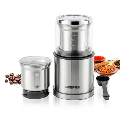 Geepas Electric Coffee Grinder Food Processor Wet & Dry Spice Nuts