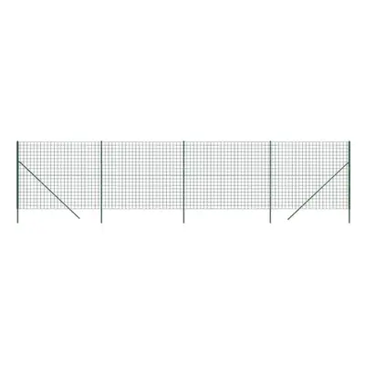 (green, 1.8 x m) vidaXL Wire Mesh Fence Garden Wire Fencing Mesh Outdoor Fence Galvanised Steel