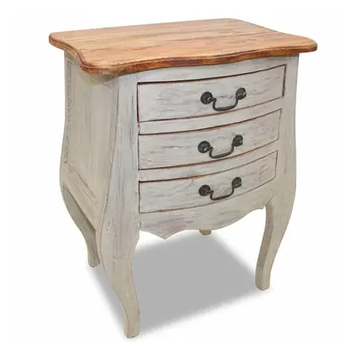 vidaXL Solid Wood Bedside Cabinet Reclaimed 48x35x64 cm Sideboard Nightstand