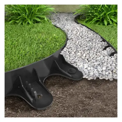 (12pcs + 48pins) 1m Landscape Edge For Gardens Landscaping Border With Pegs