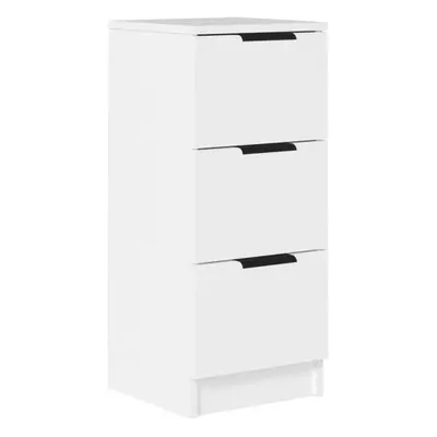 (White, 1) vidaXL Sideboard Telephone Cabinet Nightstand Side Cabinet Engineered Wood