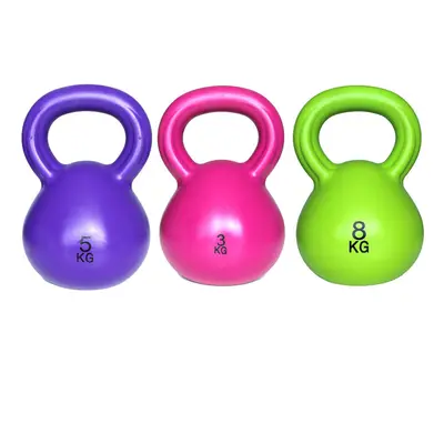 Everlast Kettlebell 3,5 & 8kg Set Helps Build Strength Develop Muscle