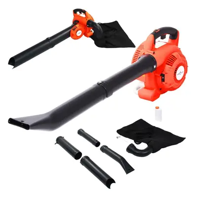 vidaXL 3-in-1 Petrol Leaf Blower cc Orange Lightweight Handheld Shredder